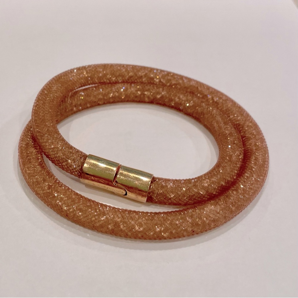 Swarovski Stardust Double Bracelet Rose Gold